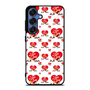 I LOVE LUCY CARTOON PATTERN Samsung Galaxy S25 Case Cover