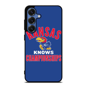 KANSAS JAYHAWKS BASKETBALL CHAMPIONS Samsung Galaxy S25 Case Cover