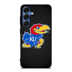 KANSAS JAYHAWKS LOGO CARBON Samsung Galaxy S25 Case Cover KANSAS JAYHAWKS LOGO CARBON Samsung Galaxy S25 Case Cover