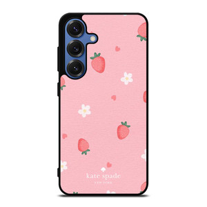 KATE SPADE NEW YORK LOGO STRAWBERRIES Samsung Galaxy S25 Case Cover KATE SPADE NEW YORK LOGO STRAWBERRIES Samsung Galaxy S25 Case Cover