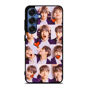 KIM TAE HYUNG V BTS BANGTAN BOYS COLLAGE Samsung Galaxy S25 Case Cover