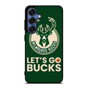 LETS GO MILWAUKEE BUCKS NBA BASKETBALL Samsung Galaxy S25 Case Cover