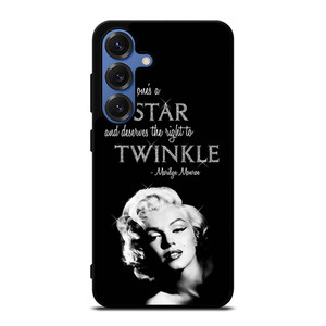 MARILYN MONROE BLACK QUOTES Samsung Galaxy S25 Case Cover MARILYN MONROE BLACK QUOTES Samsung Galaxy S25 Case Cover