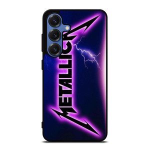 METALLICA ROCK BAND VIOLET LIGHTNING Samsung Galaxy S25 Case Cover