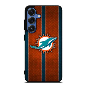 MIAMI DOPHINS NFL METAL STRIPE Samsung Galaxy S25 Case Cover