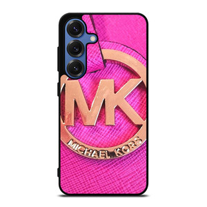 MICHAEL KORS MK LOGO PINK GOLD EMBLEM Samsung Galaxy S25 Case Cover