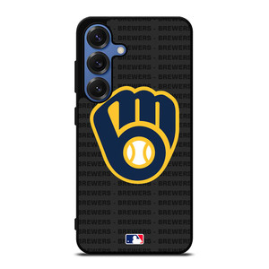 MILWAUKEE BREWERS BASEBALL BLACK Samsung Galaxy S25 Case Cover
