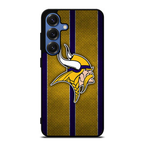 MINNESOTA VIKINGS NFL METAL STRIPE Samsung Galaxy S25 Case Cover