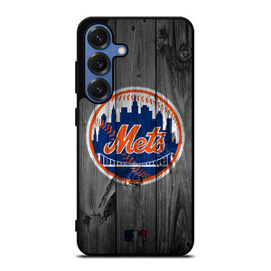 NEW YORK METS BASEBALL MLB WOOD LOGO Samsung Galaxy S25 Case Cover
