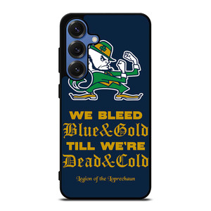 NOTRE DAME BLEED BLUE AND GOLD Samsung Galaxy S25 Case Cover