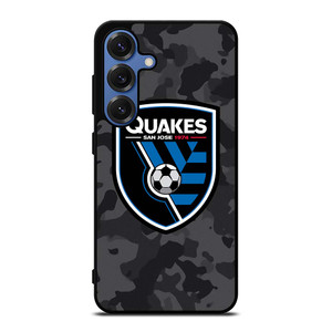 SAN JOSE EARTHQUAKES MLS BLACK CAMO Samsung Galaxy S25 Case Cover