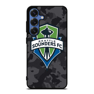 SEATTLE SOUNDERS FC MLS BLACK CAMO Samsung Galaxy S25 Case Cover