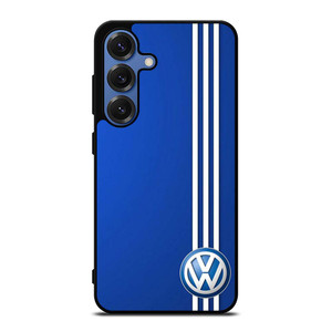 VOLKSWAGEN BLUE STRIPE LOGO Samsung Galaxy S25 Case Cover