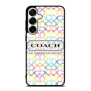 COACH NEW YORK LOGO AMERICAN LEGACY COLORFUL PATTERN Samsung Galaxy S25 Plus Case Cover