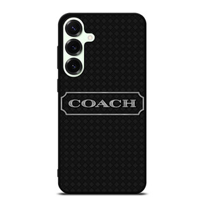 COACH NEW YORK LOGO BLACK Samsung Galaxy S25 Plus Case Cover