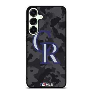 COLORADO ROCKIES BASEBALL BLACK CAMO Samsung Galaxy S25 Plus Case Cover