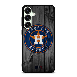 HOUSTON ASTROS BASEBALL MLB WOOD LOGO Samsung Galaxy S25 Plus Case Cover