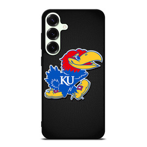 KANSAS JAYHAWKS LOGO CARBON Samsung Galaxy S25 Plus Case Cover