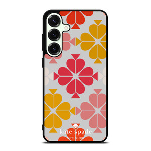KATE SPADE JACQUARD PINK YELLOW Samsung Galaxy S25 Plus Case Cover KATE SPADE JACQUARD PINK YELLOW Samsung Galaxy S25 Plus Case Cover