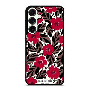KATE SPADE NEW YORK LOGO RED ROSES Samsung Galaxy S25 Plus Case Cover