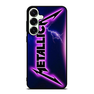 METALLICA ROCK BAND VIOLET LIGHTNING Samsung Galaxy S25 Plus Case Cover