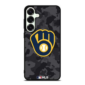 MILWAUKEE BREWERS BASEBALL BLACK CAMO Samsung Galaxy S25 Plus Case Cover