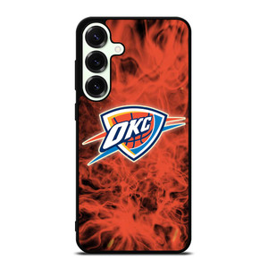 OKLAHOMA CITY THUNDERS BASKETBALL NBA FIRE Samsung Galaxy S25 Plus Case Cover