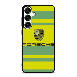 PORSCHE CAR LOGO YELLOW GREEN ICON Samsung Galaxy S25 Plus Case Cover