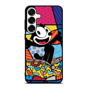 ROMERO BRITTO FELIX THE CAT ART Samsung Galaxy S25 Plus Case Cover