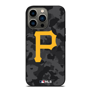 PITTSBURGH PIRATES BASEBALL BLACK CAMO iPhone 13 Pro Case Cover PITTSBURGH PIRATES BASEBALL BLACK CAMO iPhone 13 Pro Case Cover