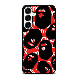 SUPREME X BAPE A BATHING APE Samsung Galaxy S25 Plus Case Cover