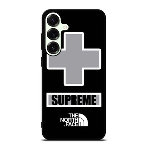 SUPREME X THE NORTH FACE GREY Samsung Galaxy S25 Plus Case Cover