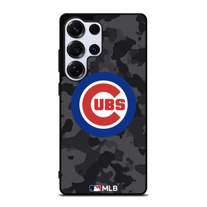 CHICAGO CUBS BASEBALL BLACK CAMO Samsung Galaxy S25 Ultra Case Cover