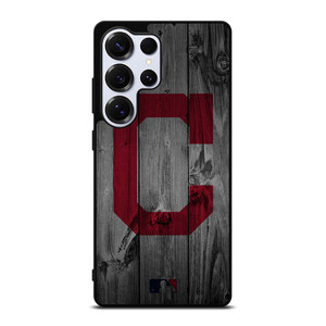 CLEVELAND GUARDIANS BASEBALL MLB WOOD LOGO Samsung Galaxy S25 Ultra Case Cover