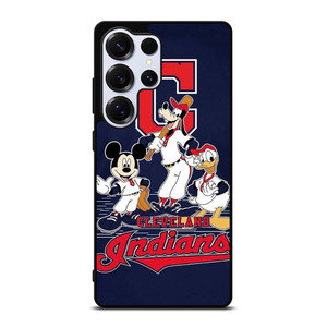 CLEVELAND INDIANS BASEBALL DISNEY MICKEY DONALD GOOFY Samsung Galaxy S25 Ultra Case Cover