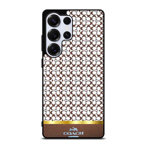 COACH NEW YORK ICON BROWN EMBLEM Samsung Galaxy S25 Ultra Case Cover