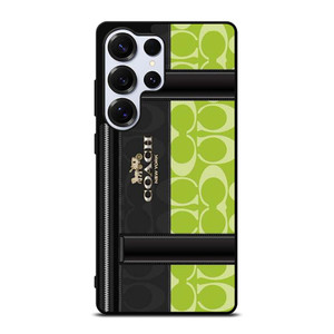 COACH NEW YORK LOGO GREEN BAG Samsung Galaxy S25 Ultra Case Cover