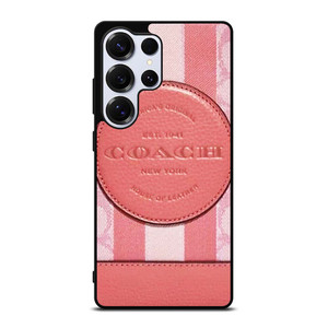 COACH NEW YORK LOGO PINK WALLET Samsung Galaxy S25 Ultra Case Cover