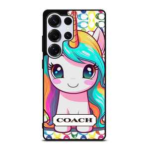 COACH NEW YORK LOGO PRETTY UNICORN Samsung Galaxy S25 Ultra Case Cover