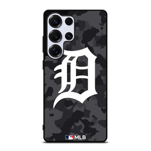 DETROIT TIGERS BASEBALL BLACK CAMO Samsung Galaxy S25 Ultra Case Cover