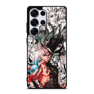 DR STONE ANIME BLACK WHITE Samsung Galaxy S25 Ultra Case Cover