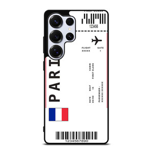 FLIGHT TICKETS FRANCE PARIS Samsung Galaxy S25 Ultra Case Cover