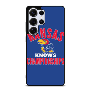 KANSAS JAYHAWKS BASKETBALL CHAMPIONS Samsung Galaxy S25 Ultra Case Cover