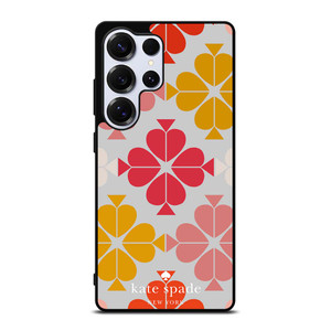 KATE SPADE JACQUARD PINK YELLOW Samsung Galaxy S25 Ultra Case Cover KATE SPADE JACQUARD PINK YELLOW Samsung Galaxy S25 Ultra Case Cover