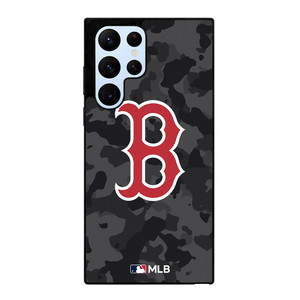 BOSTON RED SOX BASEBALL BLACK CAMO Samsung Galaxy S22 Ultra Case Cover