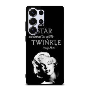 MARILYN MONROE BLACK QUOTES Samsung Galaxy S25 Ultra Case Cover