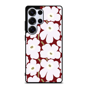 MARIMEKO HERITAGE WHITE RED FLOWER Samsung Galaxy S25 Ultra Case Cover