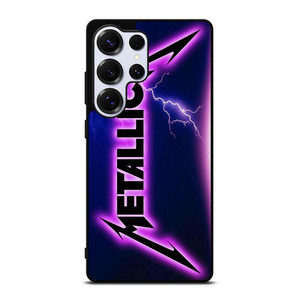 METALLICA ROCK BAND VIOLET LIGHTNING Samsung Galaxy S25 Ultra Case Cover
