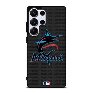 MIAMI MARLINS BASEBALL BLACK Samsung Galaxy S25 Ultra Case Cover