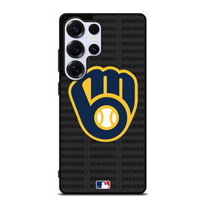 MILWAUKEE BREWERS BASEBALL BLACK Samsung Galaxy S25 Ultra Case Cover